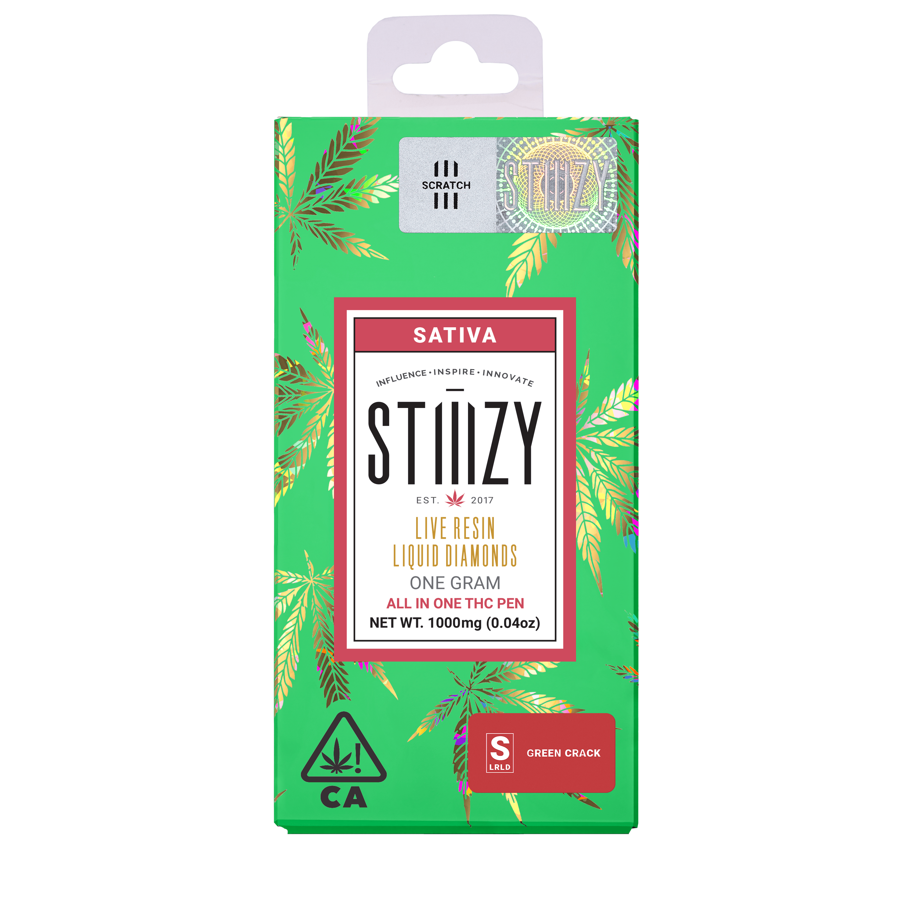 Vape - GREEN CRACK 1G LQD All-In-One - STIIIZY