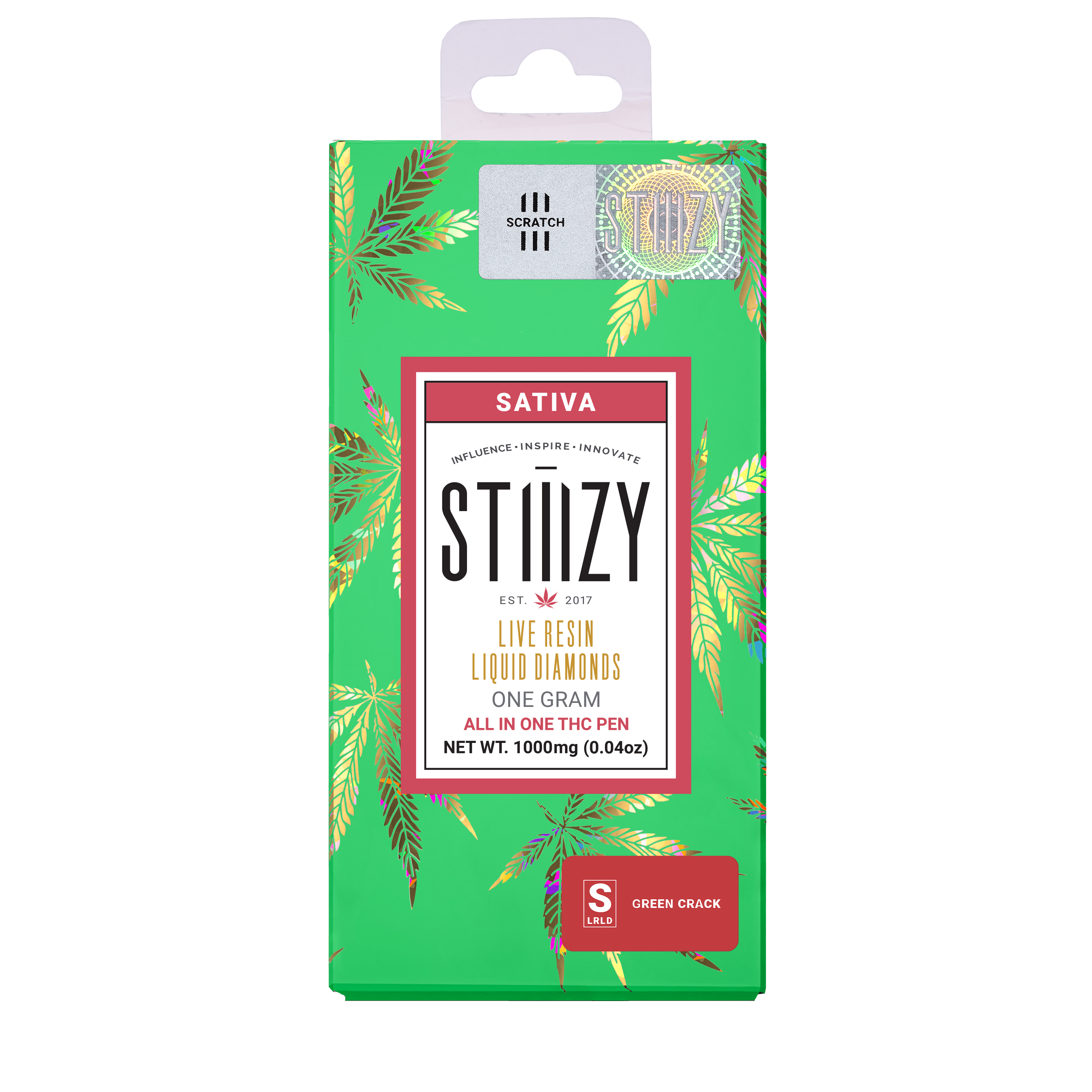 Vape - GREEN CRACK 1G LQD All-In-One - STIIIZY