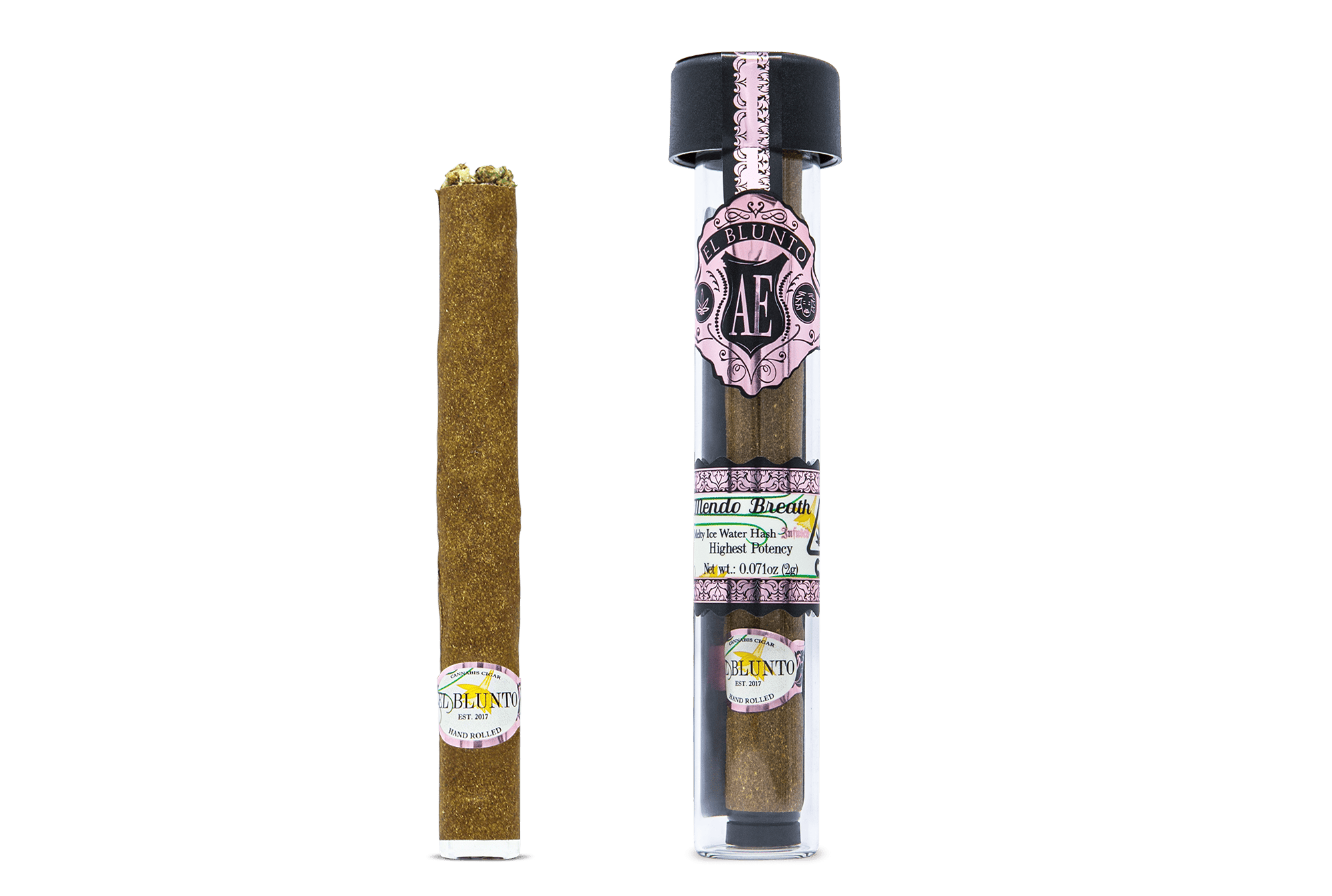 tobacco breath El Blunto - Mendo Breath - 2G Cannabis Cigar - Hash Infused [Blunt]