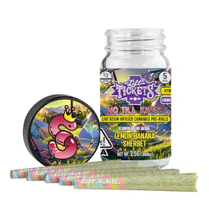Lift Tickets - Lift Tickets .5g Lemon Banana Sherbet Infused Preroll 5pk