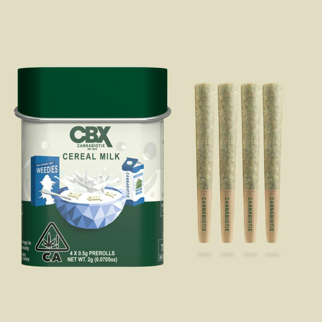 Cereal Milk Preroll 4 Pack [2g total] - Cannabiotix
