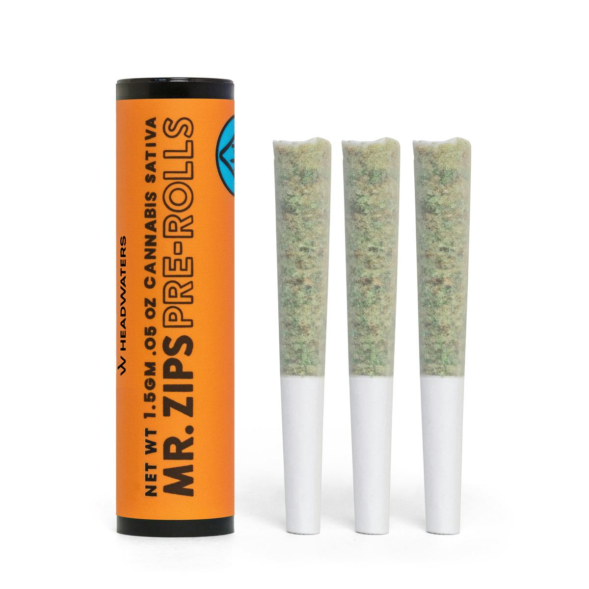 Mr. Zips .5g Pina Pineapple Preroll 3pk - Sacred Roots |