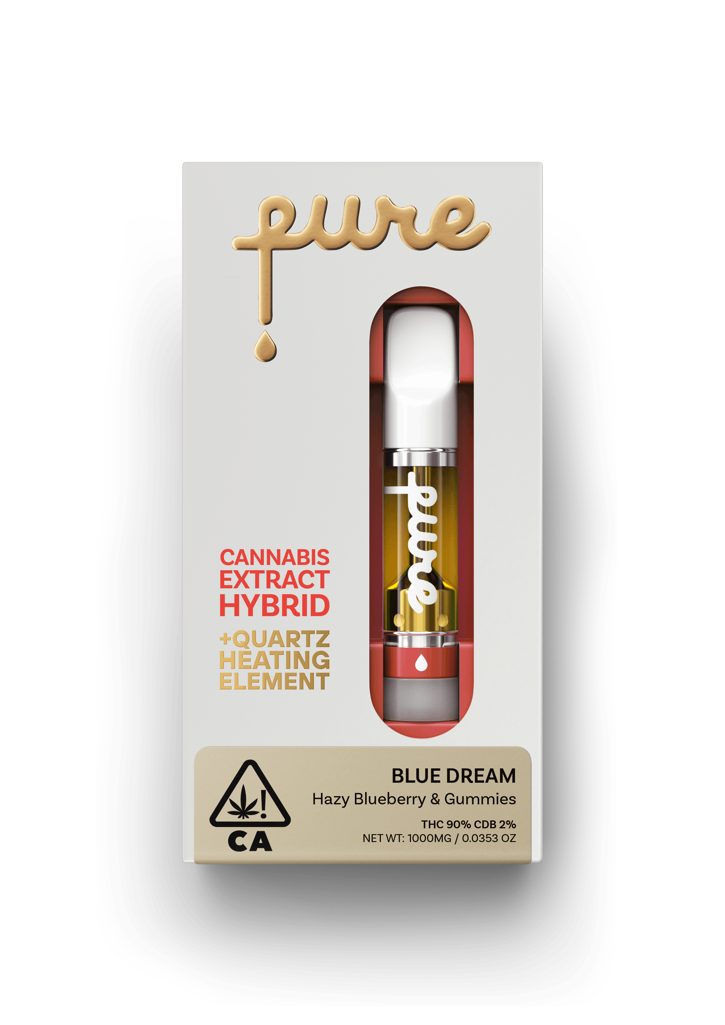 Pure Cannabis Extract 1g Cartridge - Blue Dream - Hybrid