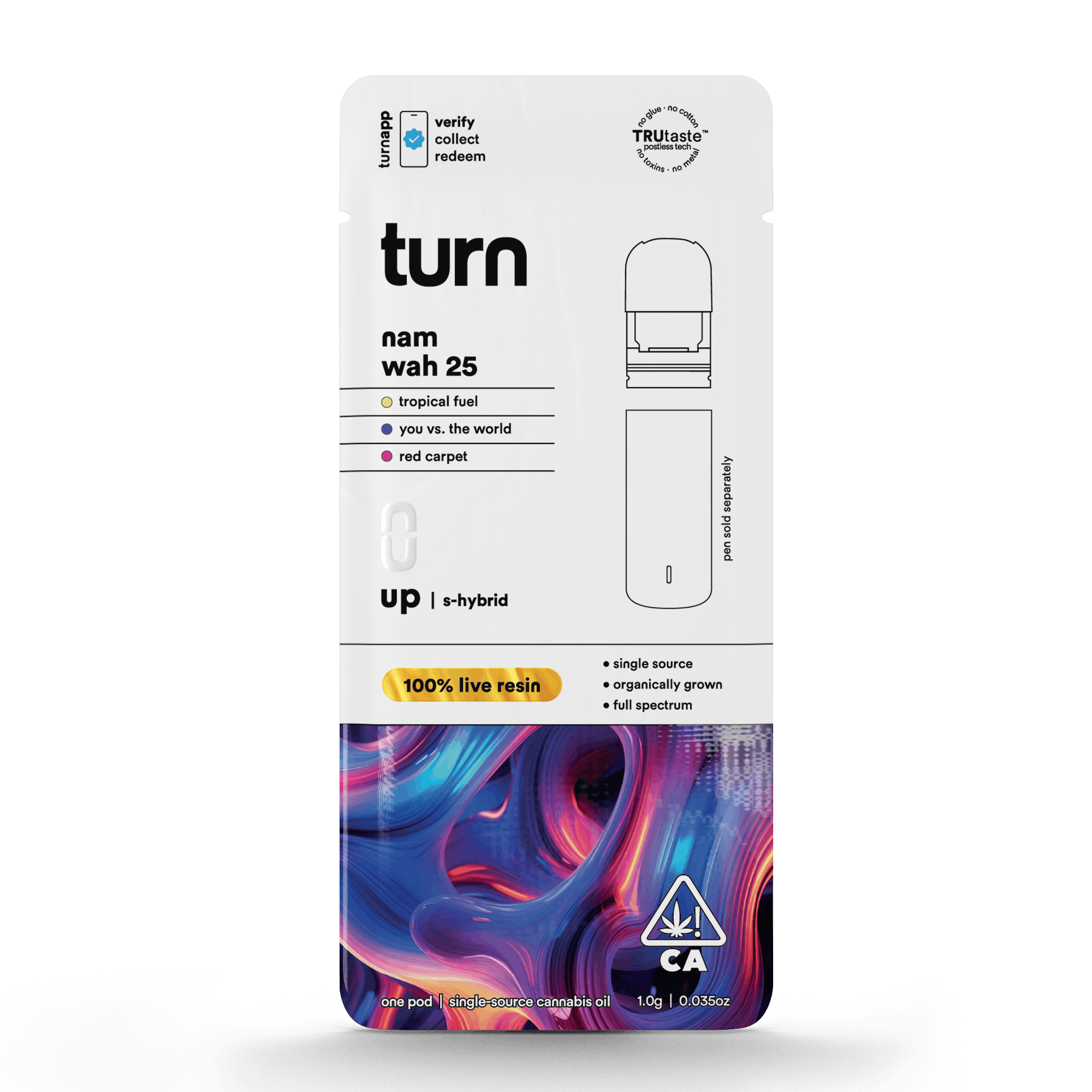 上品な 25 wah nam | pod 1.0g | turn - | up | resin live 100% その他