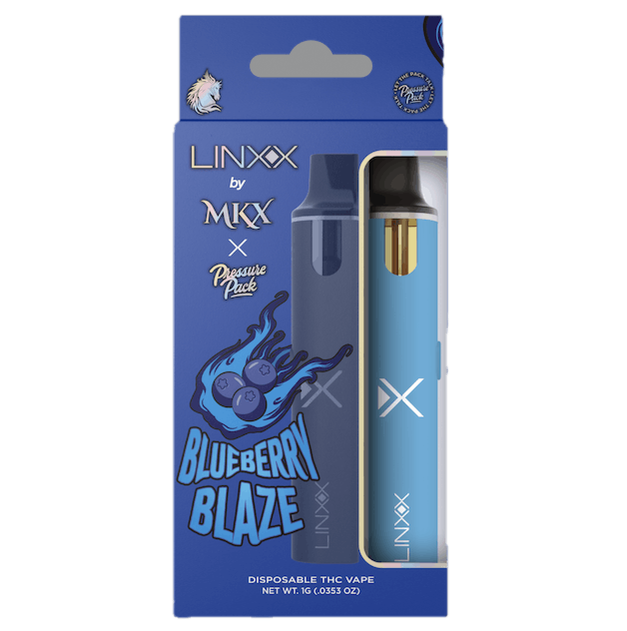 LINXX by MKX & Pressure Pack: 1g Disposable Vape - Blueberry