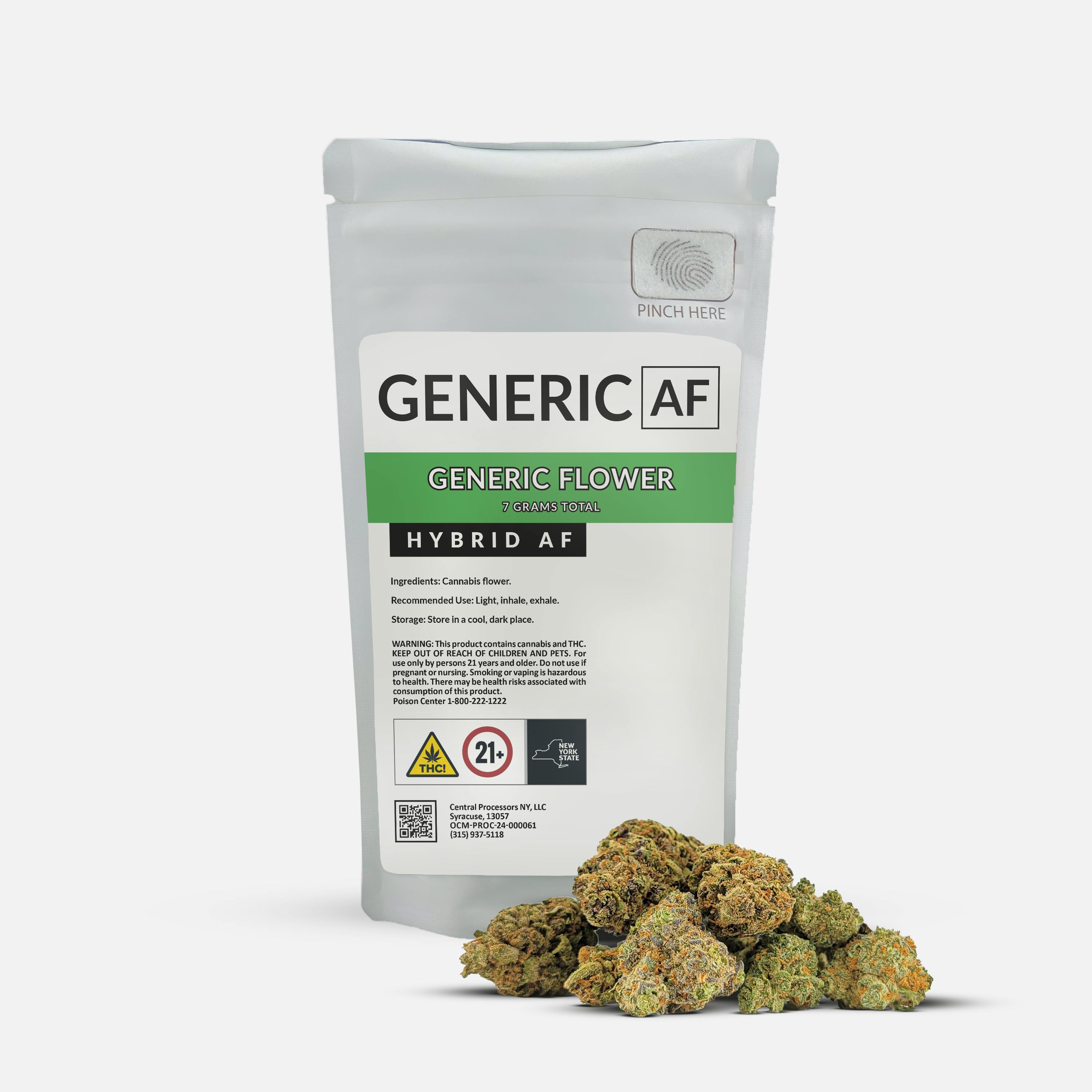 Generic Flower | Orange Juice | Hybrid AF | 7g - Generic AF