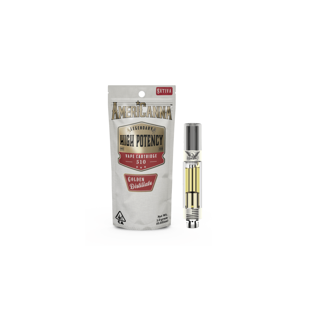 Acapulco Gold (S) | 1g High Potency Vape Cart | AmeriCanna