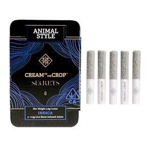 Cream Of The Crop. - Animal Style Live Resin Infused Pre-Roll Pack (5pk)