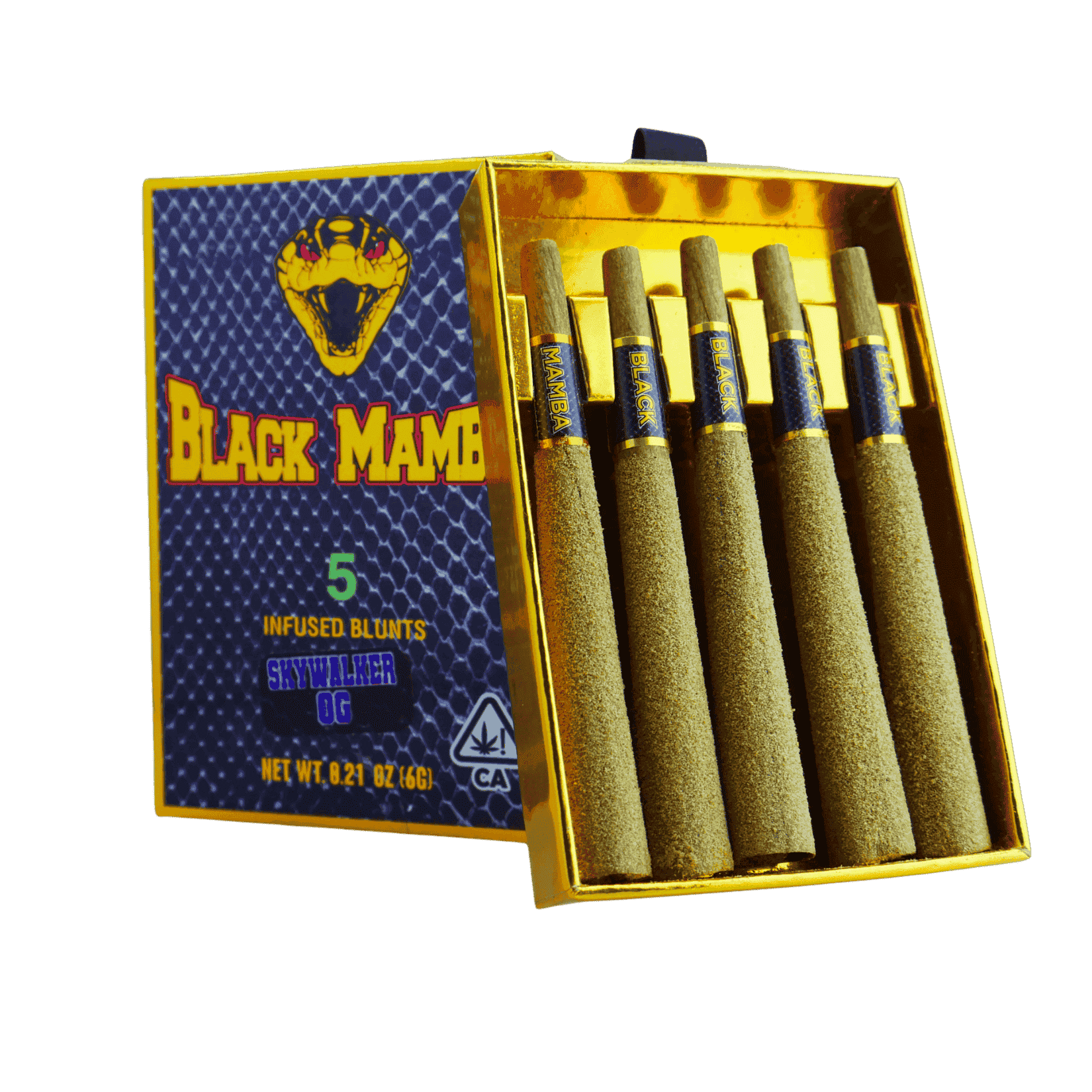 Black Mamba Box - Blue Dream - 6gram -5pk Infused Blunt