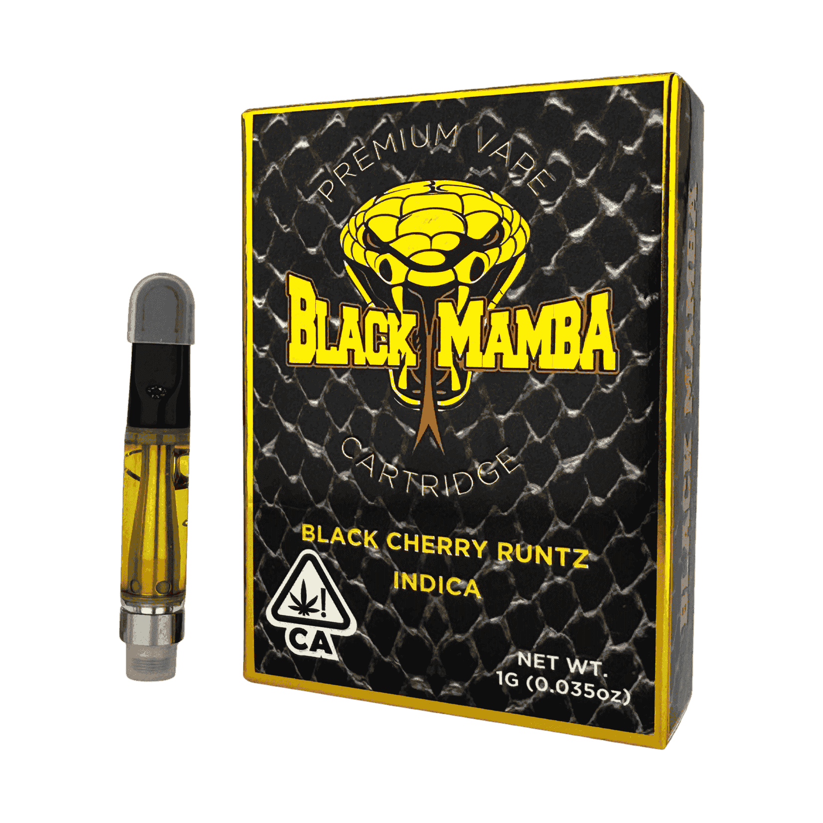 black mamba vape geschmack Black Mamba Vape Cartridge - Peach Cobbler - 1gram