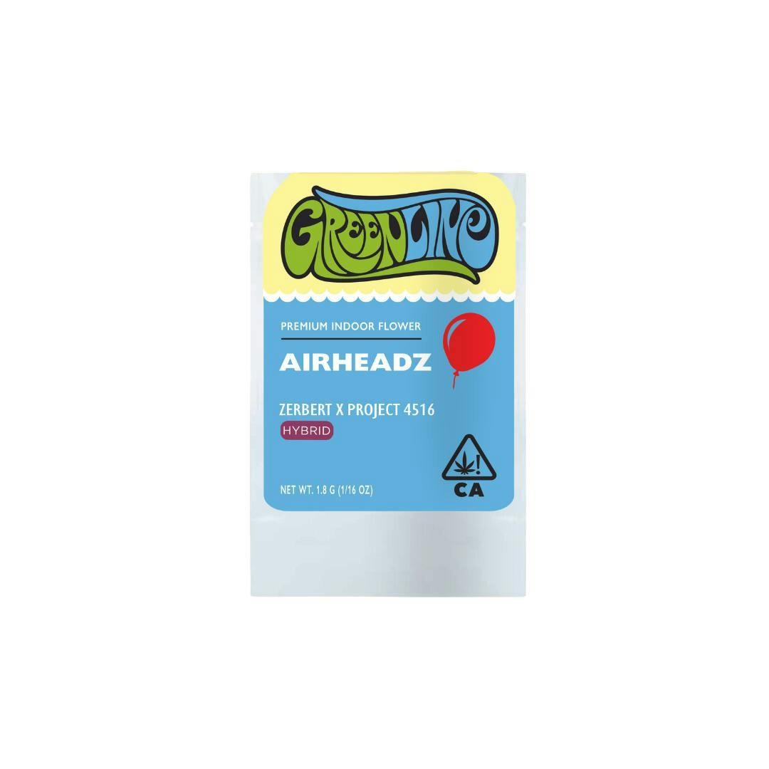 Airheadz - 1/16 oz - Indoor - Hybrid - 1.8g - Greenline