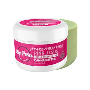 Big Pete's Treats - Big Pete's Pink Jesus Cannabutter - Sativa Hybrid 1000mg THC