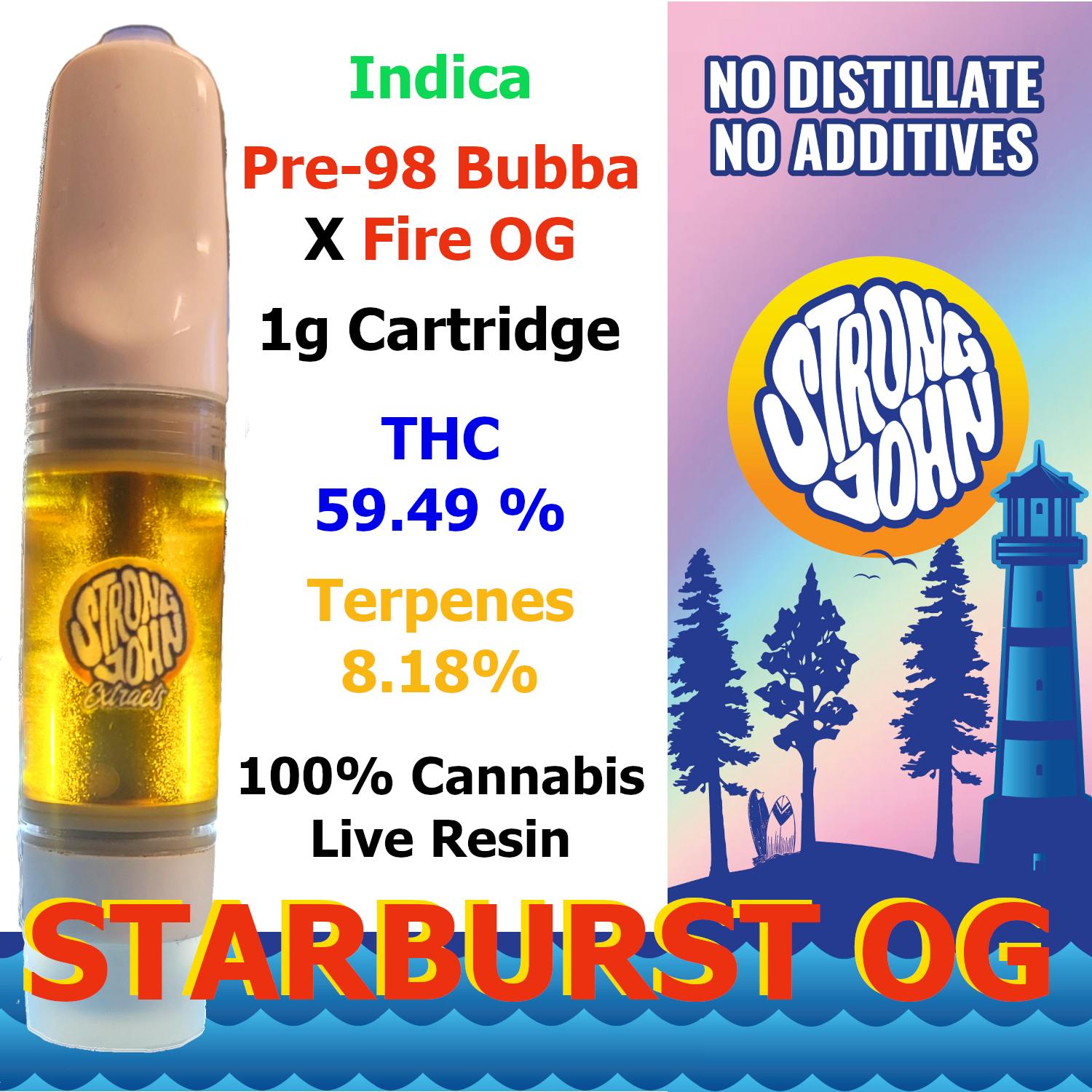 Cartridge | Starburst OG - Strong John Extracts