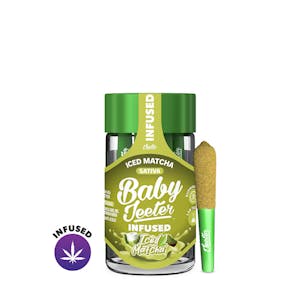 JEETER - Jeeter - Pre Roll Pack - Infused Baby Jeeter - Sativa - Iced Matcha - (2.5g total) 5 Pack