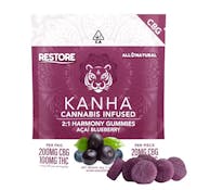 Acai Blueberry 2:1 | 100mg | 200mg CBG Gummies | Kanha