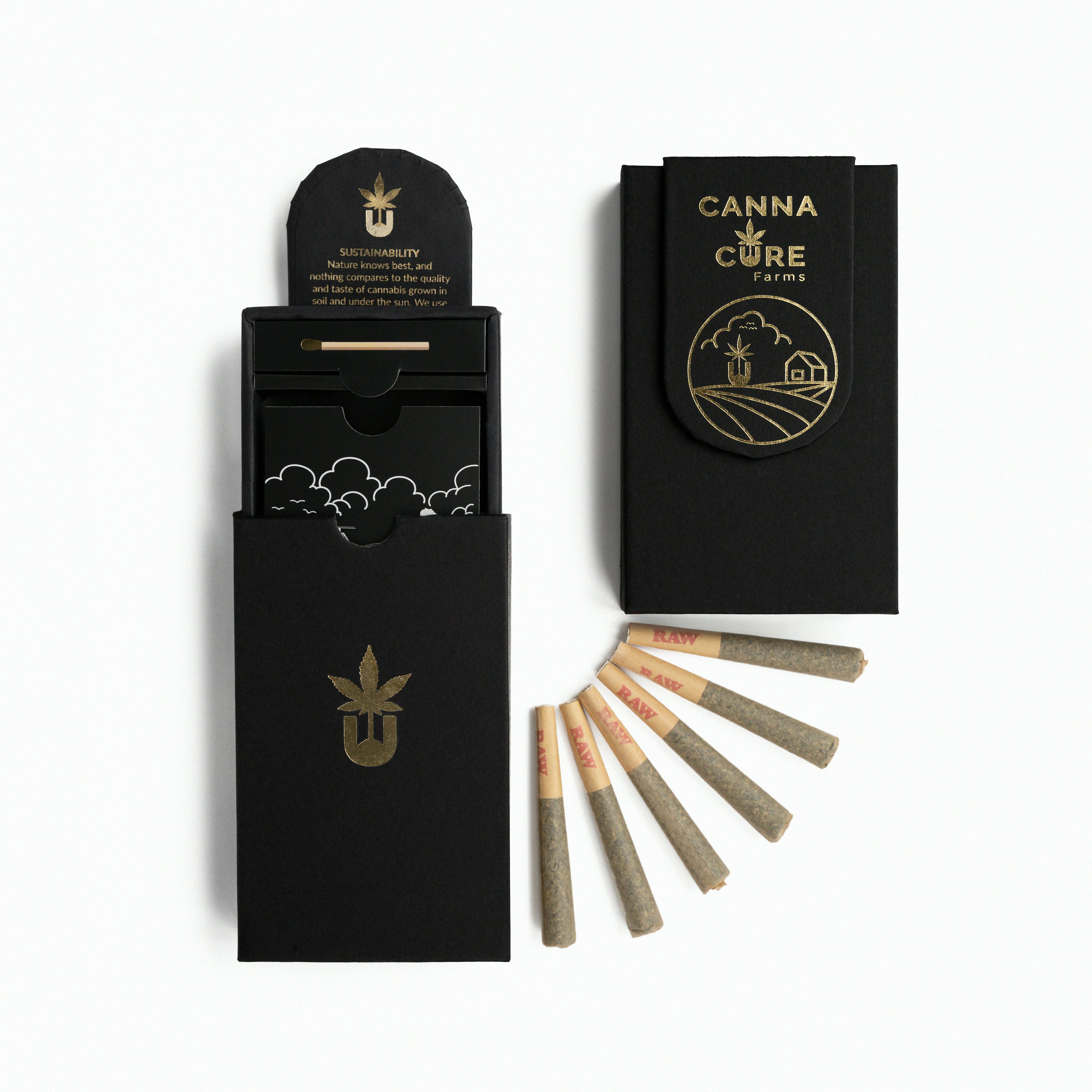 Strawberry Runtz -Sativa- 22.43% THC | 0.5g 6 Pack (Pre-Roll) | Canna Cure     -x7 FRONT