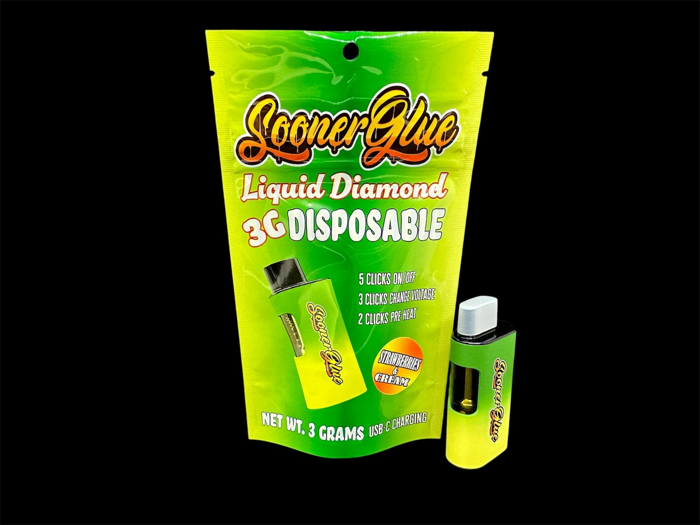 3g Liquid Diamond Disposable Cartridge - Strawberries & Cream