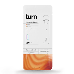 turn - the mandarin (sativa) / botanica blends / 1g disposable