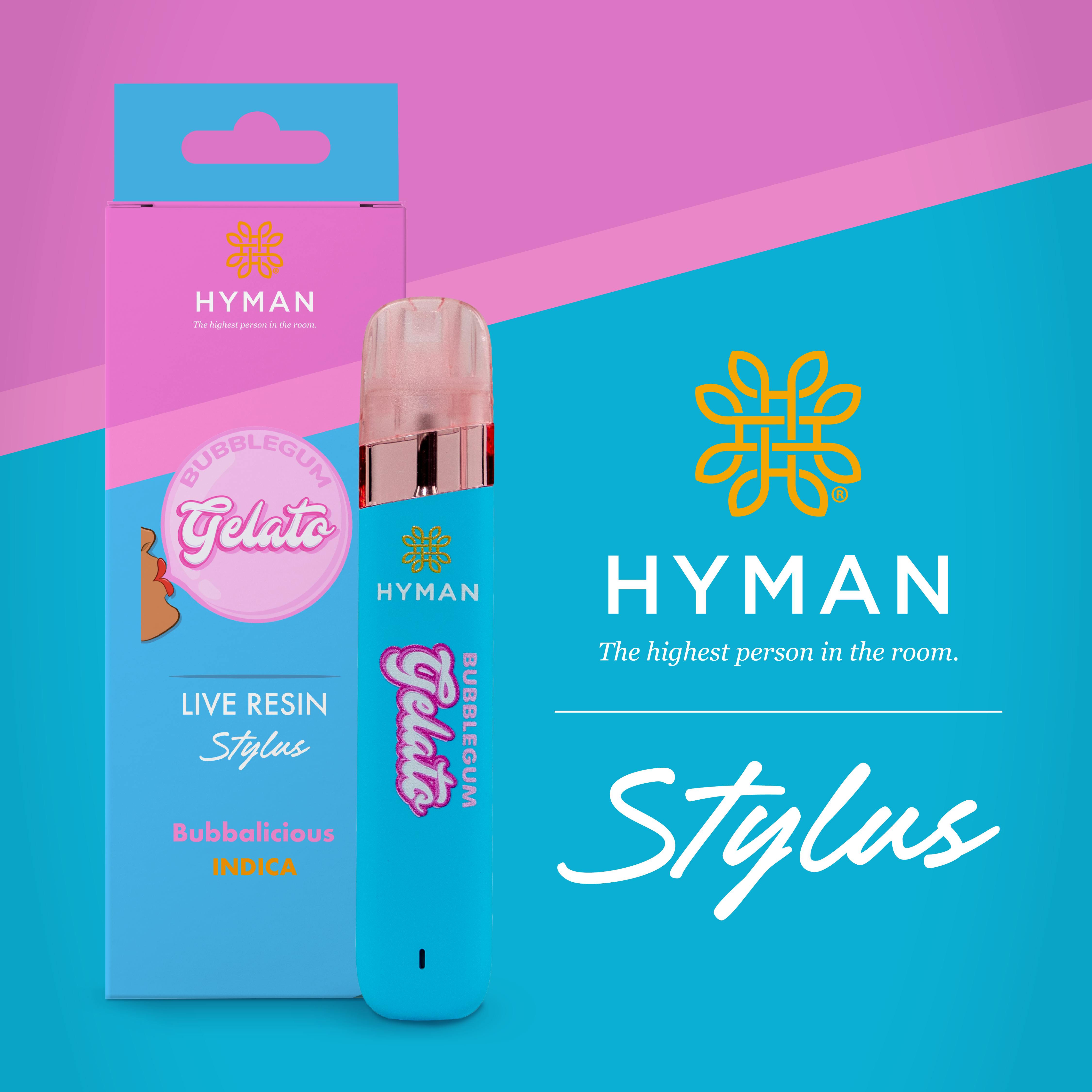 Bubblegum Gelato | 1G LIVE RESIN DISPOSABLE | HYMAN | REC