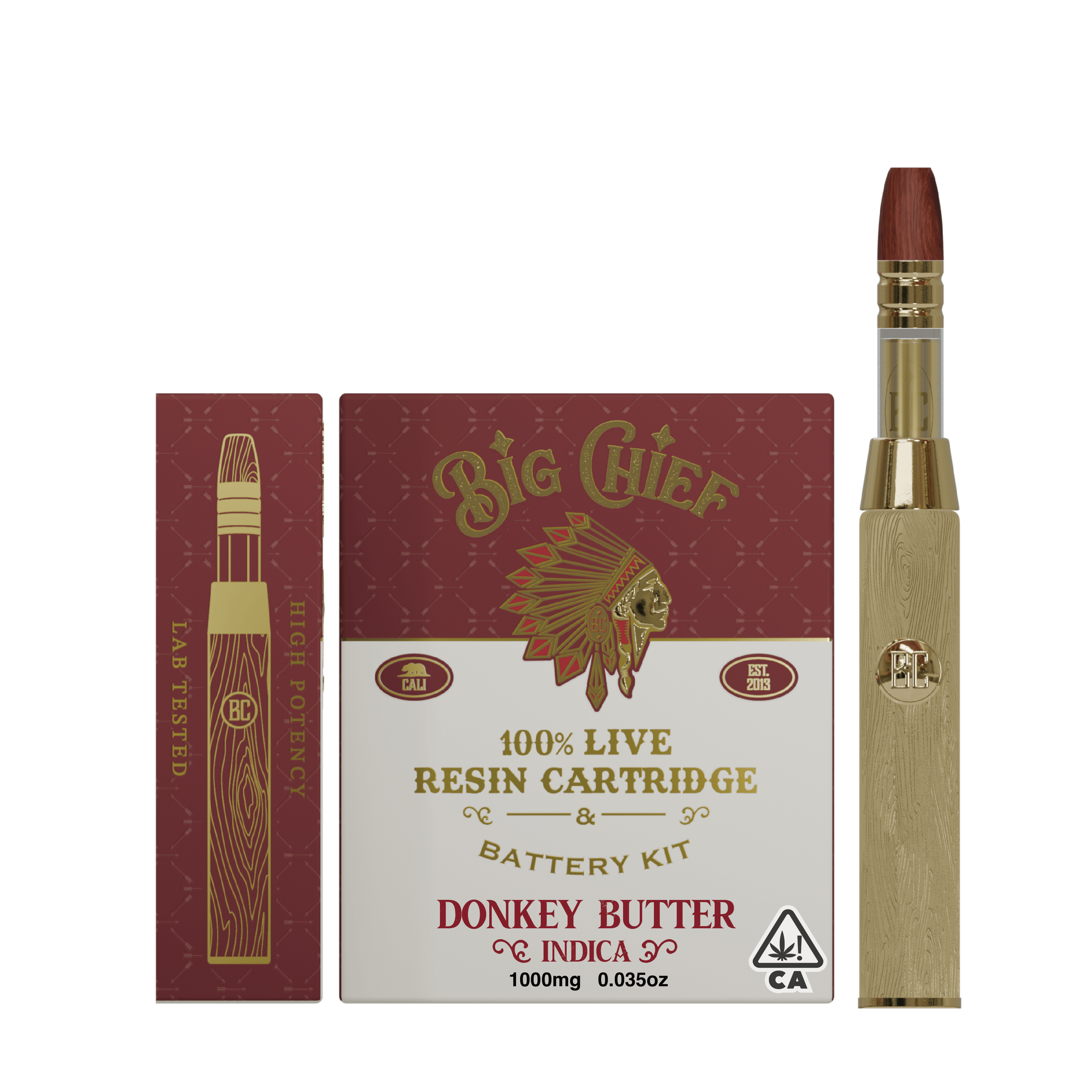 Big Chief | Donkey Butter | Live Resin Cartridge & Battery | 1g
