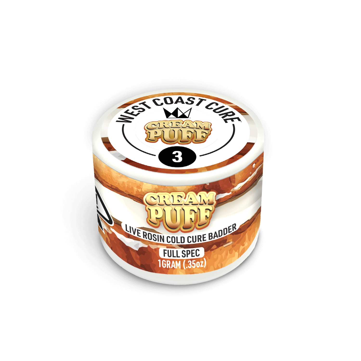 デルフト クリームポット Cream Puff Live Rosin Cold Cure Badder - Tier 3 - West Coast
