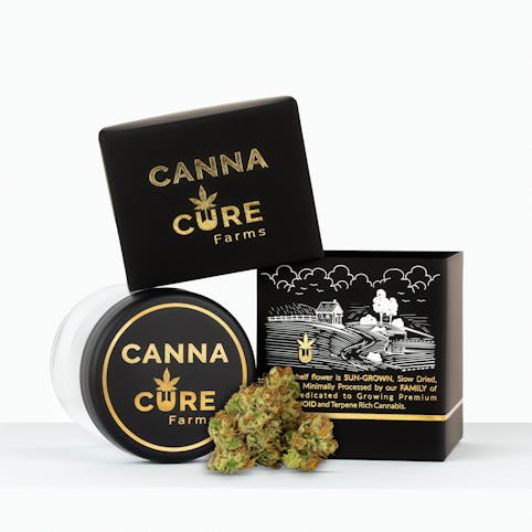 Canna Cure Farms LLC - Colorado Chem -Sativa- (Flower) 3.5g Jar  |   Canna Cure Farms    -u8 back