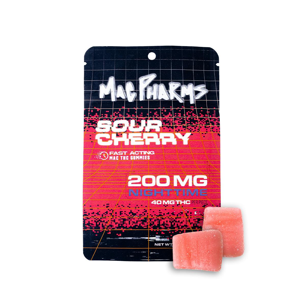 Sour Cherry 200mg Nighttime Gummies - Mac Pharms