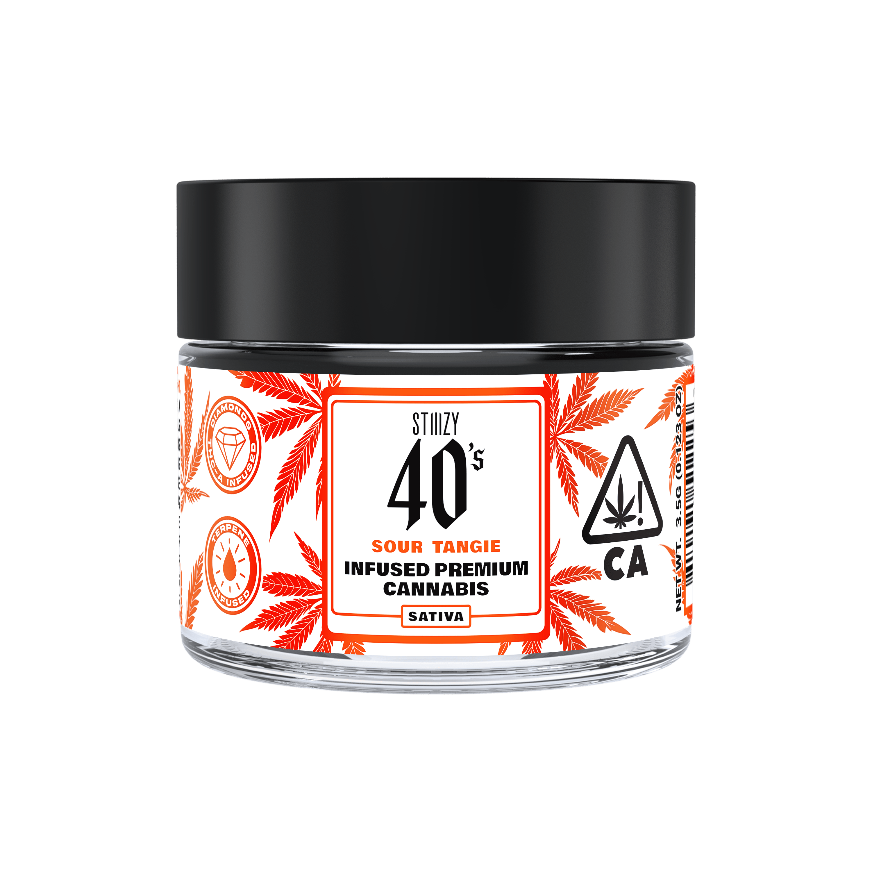 SOUR TANGIE - 3.5G 40's Infused Flower Jar - STIIIZY