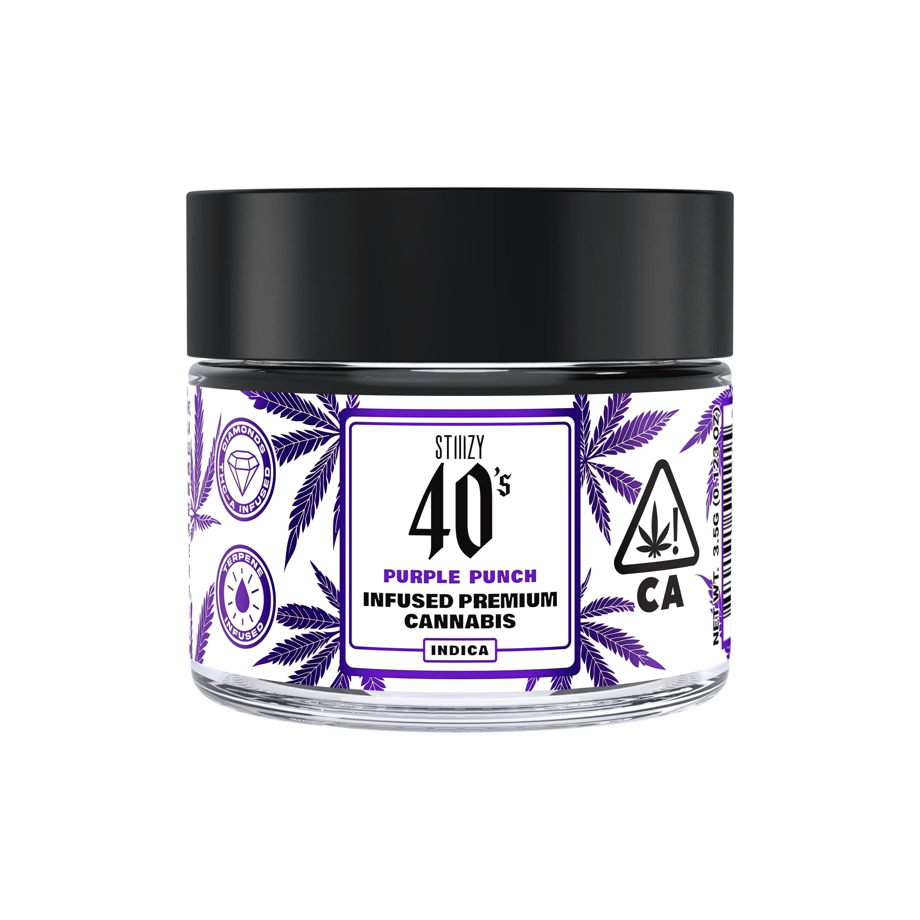 PURPLE PUNCH - 3.5G 40's Infused Flower Jar - STIIIZY