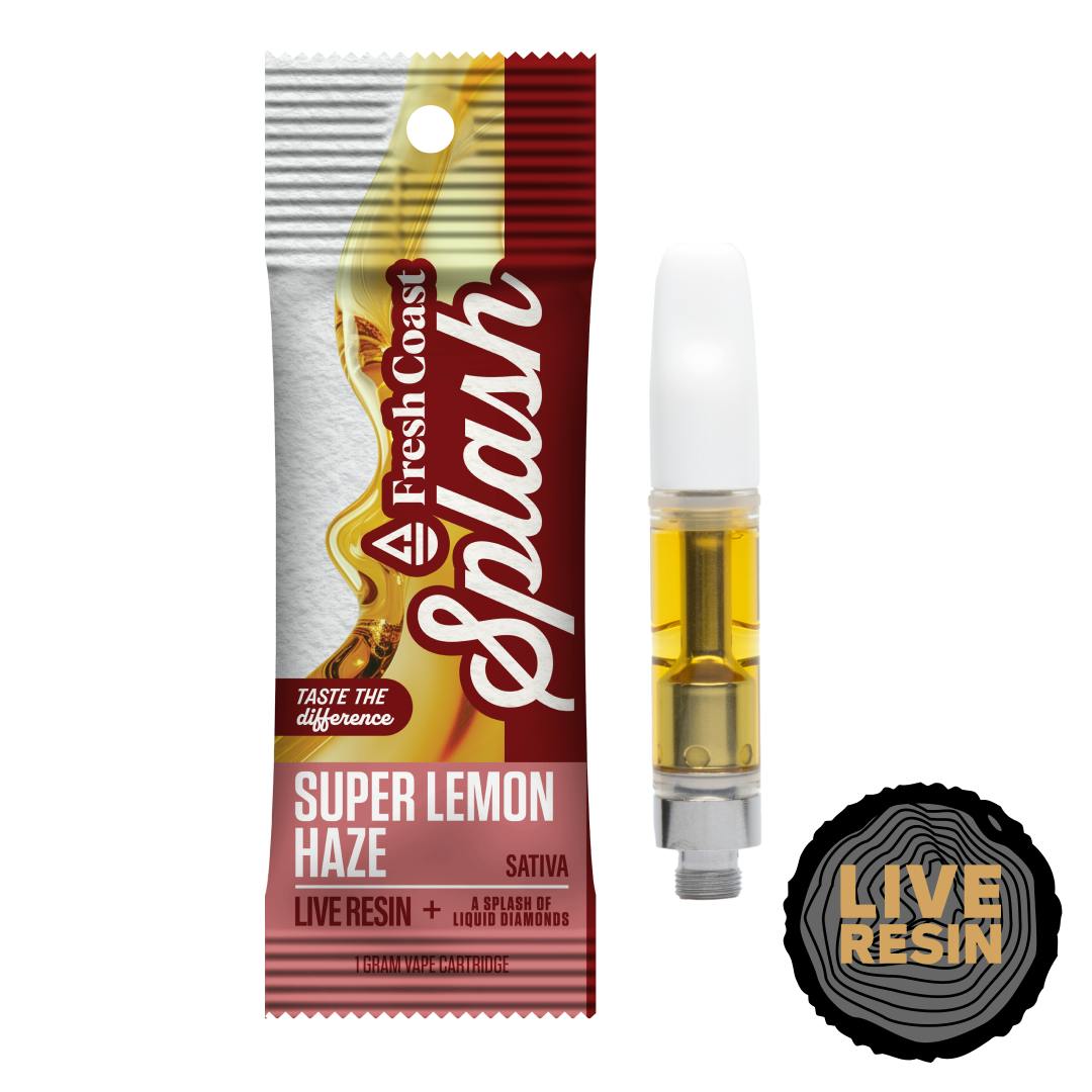 Super Lemon Haze | Splash Live Resin 1G Cart | Sativa - Fresh Coast