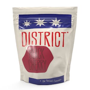 DISTRICT CANNABIS - Black Cherry 10 MG Vegan Chewable Troche 100MG/10 Count