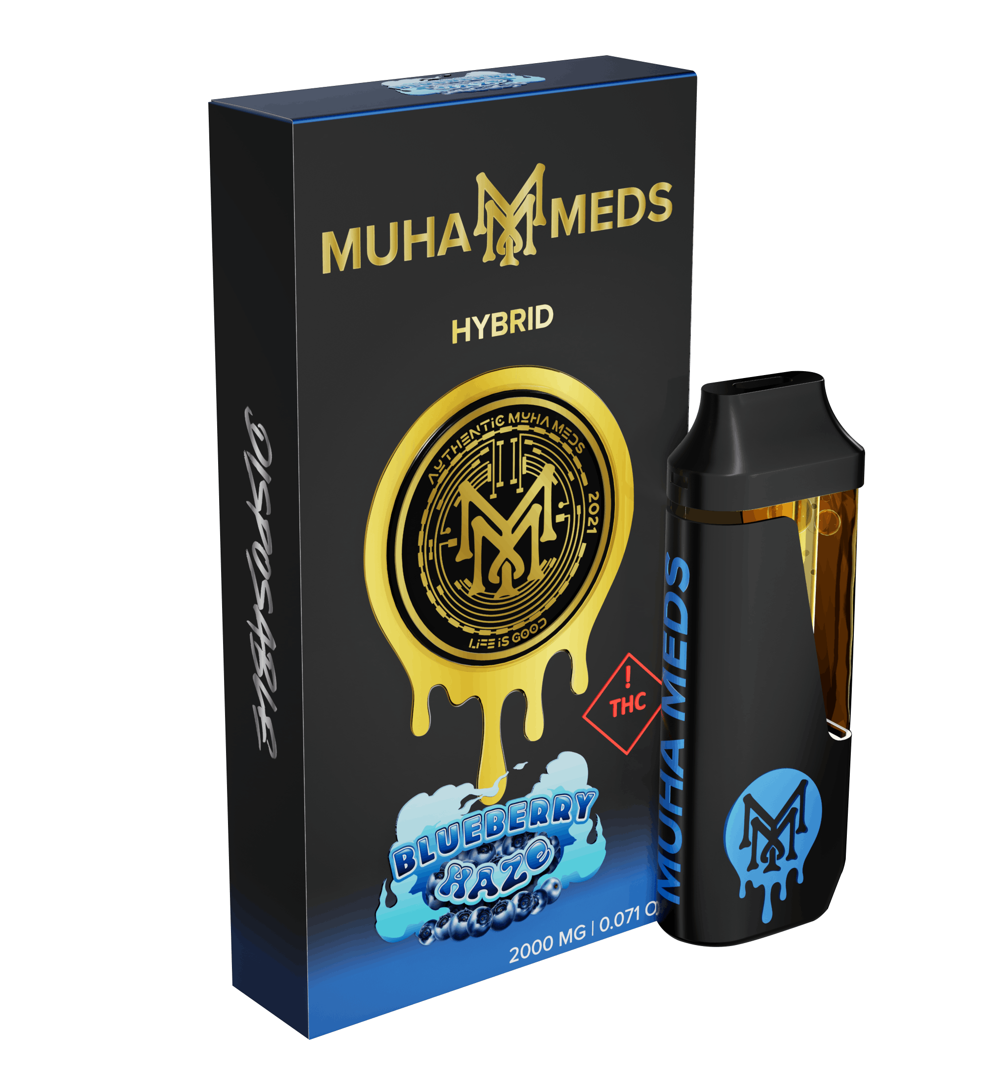 Blueberry Haze All-In-One 2000MG - Muha Meds