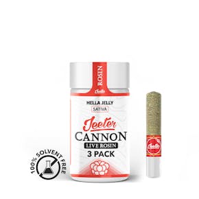 Hella Jelly | Infused Rosin Cannons 3-Pack | Jeeter