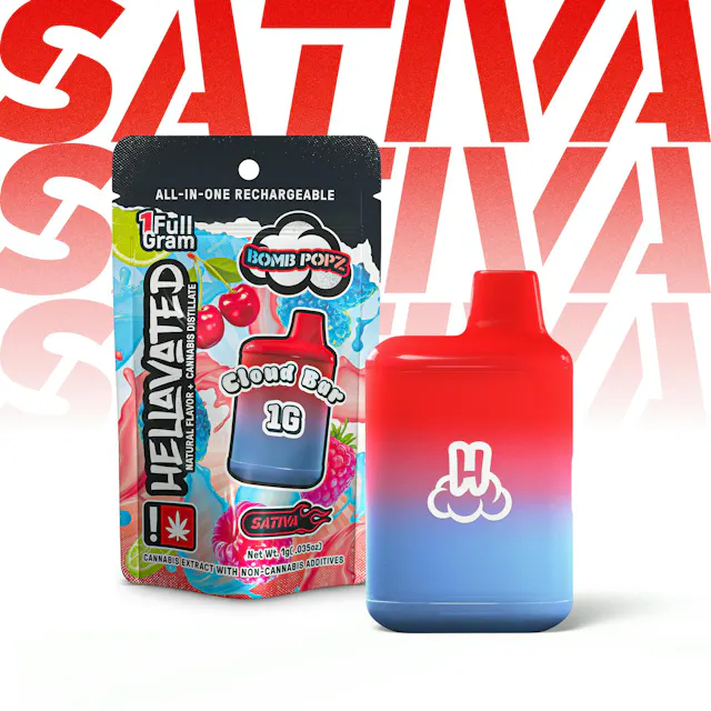 Bomb Popz Cloud Bar 1g Bomb Popz Cloud Bar 1g