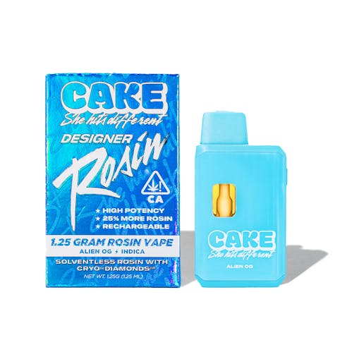 CAKE she hits different - Cake - Disposable - Rosin - Alien O.G. - 1.25g