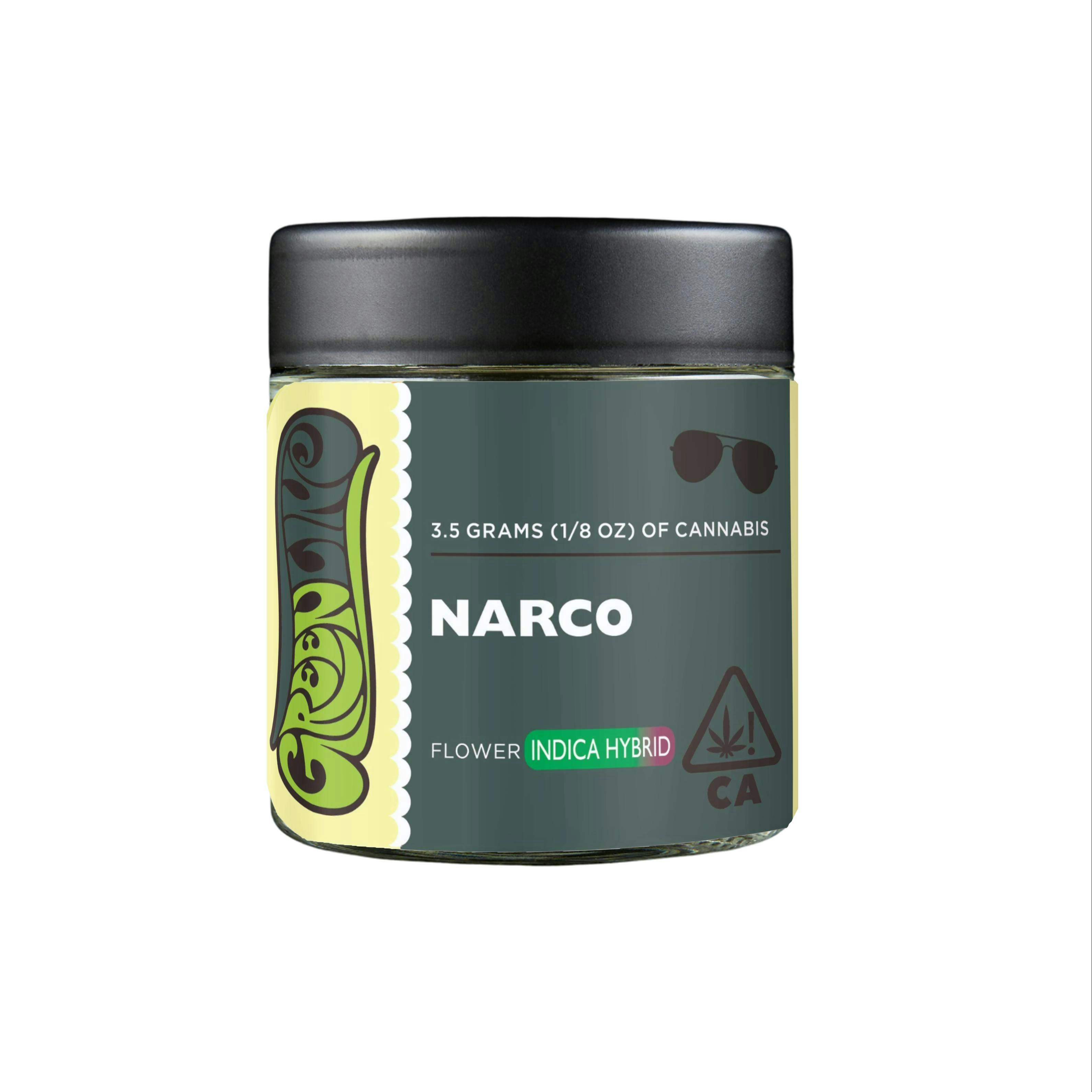 Narco - 1/8 oz - Indoor - Indica Hybrid - 3.5g - Greenline