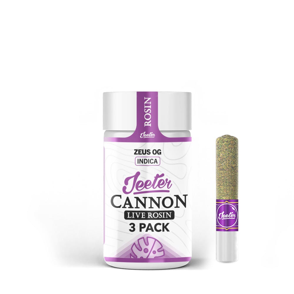 Jeeter Cannon Live Rosin - 3 Pack - Zeus OG - Jeeter