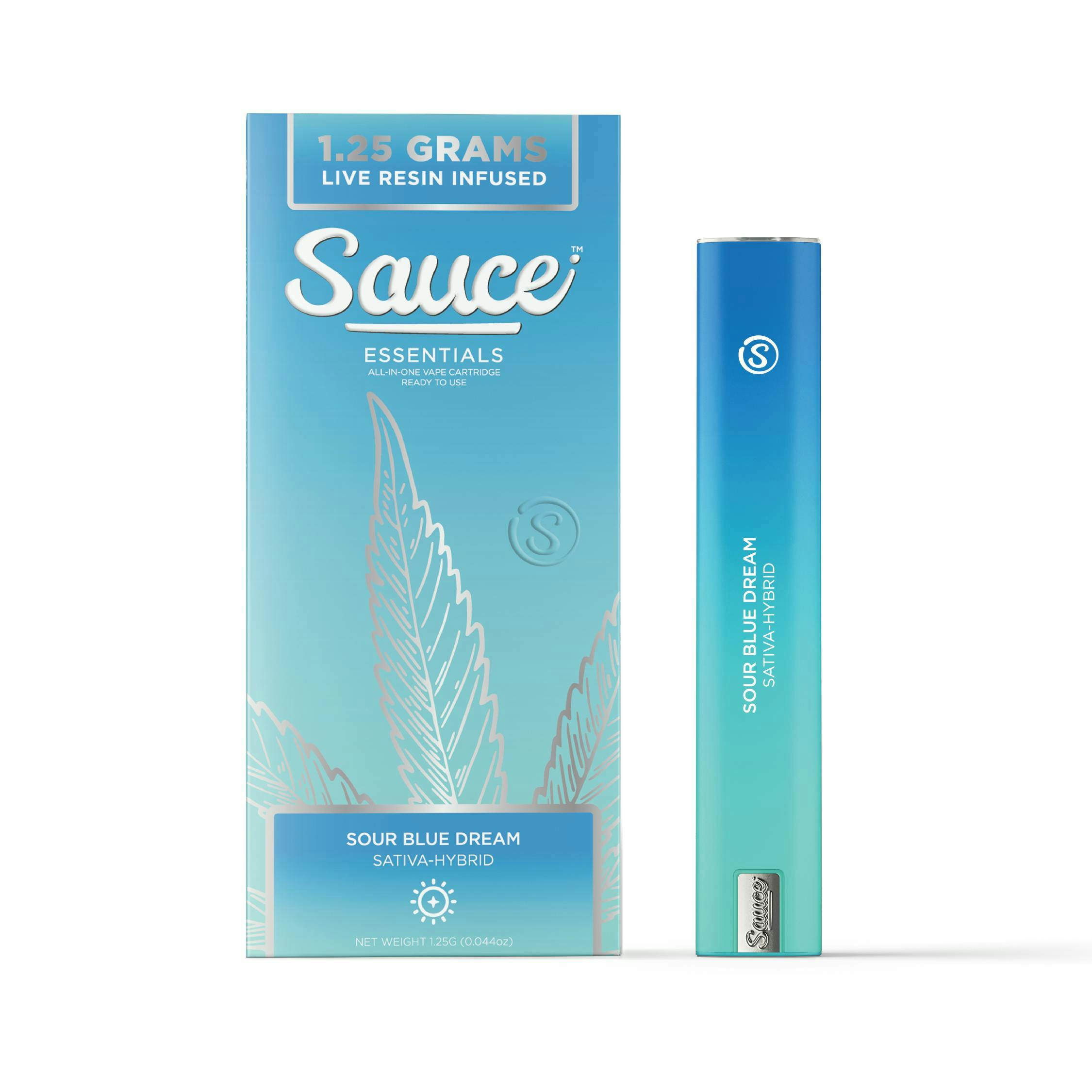 Sauce | Essentials | Sour Blue Dream | Live Resin Disposable | 1.25g - Sauce .