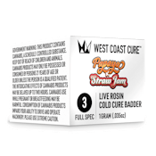 WCC - Papaya x Straw - Jam Live Rosin - Cold Cure Badder - Tier 3 - 1G