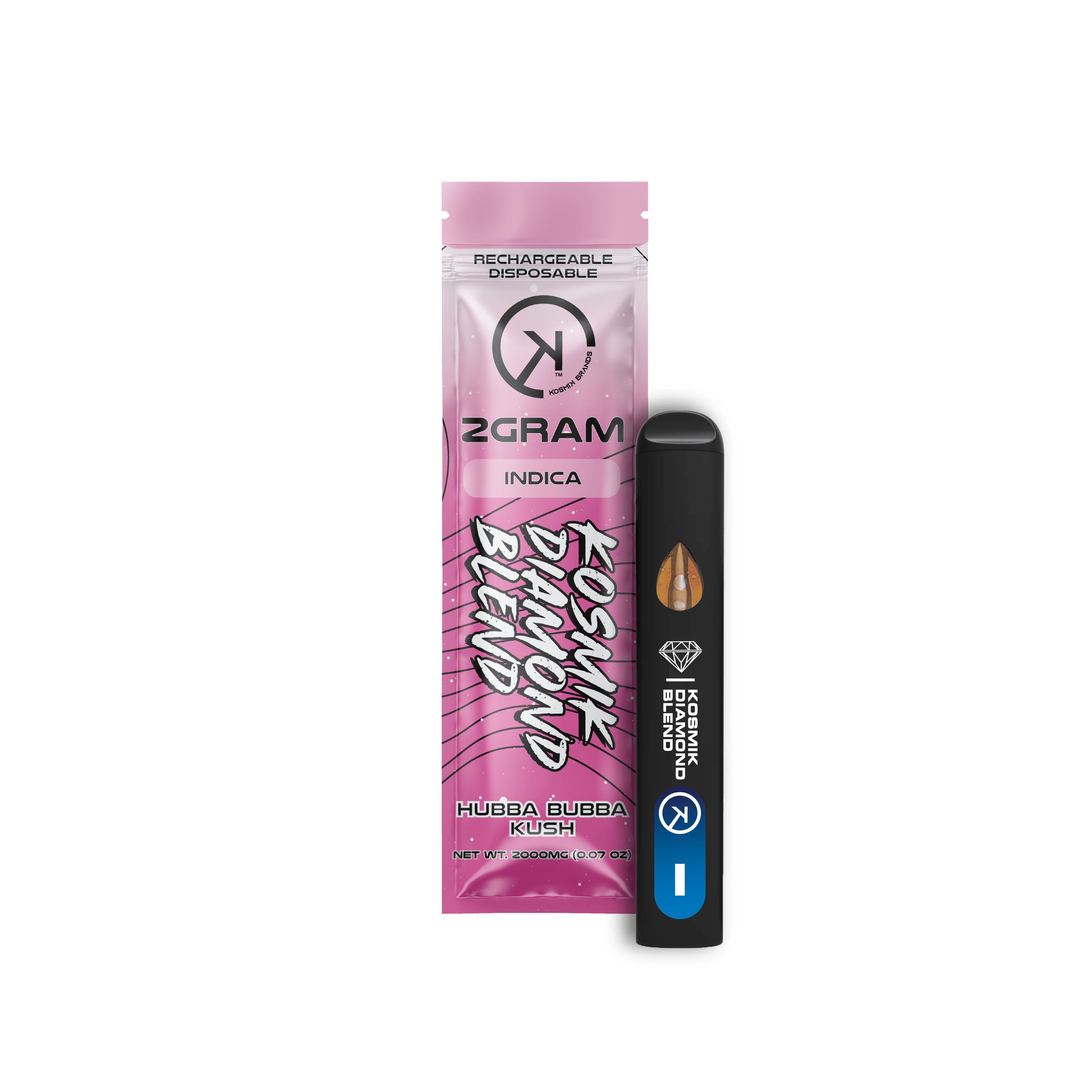 2g Live Resin Kosmik Diamond Blend Vape | Indica | Hubba Bubba