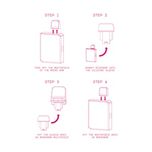 MICRO BAR - White Razz | 1g | AIO | Micro Bar