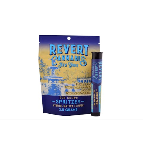 Revert - Spritzer - Hybrid - Sun Grown Flower Pre-Roll - .5g | Revert   -mm11