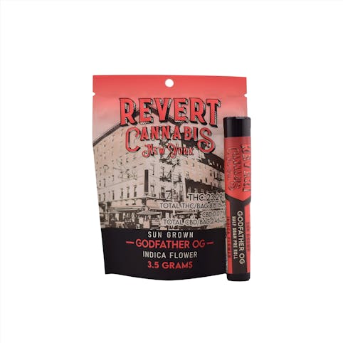 Revert - Godfather OG - Sun Grown Flower Pre-Roll - .5g | Revert   -jj11