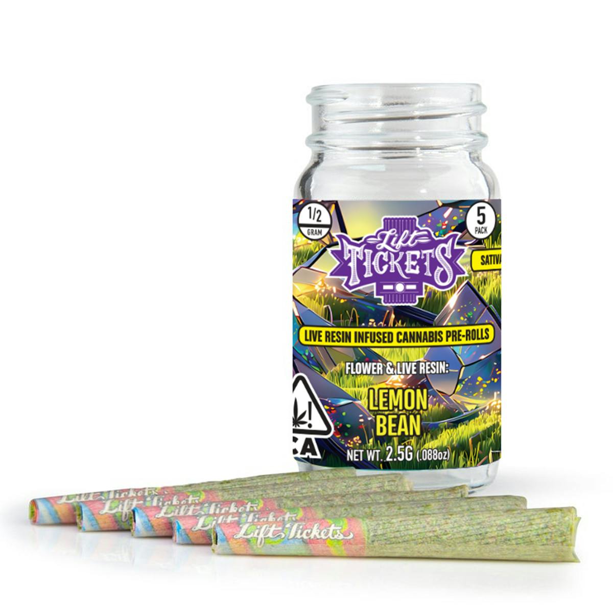 Lemon Bean - Infused Pre-Roll 5-Pack - Lift Tickets