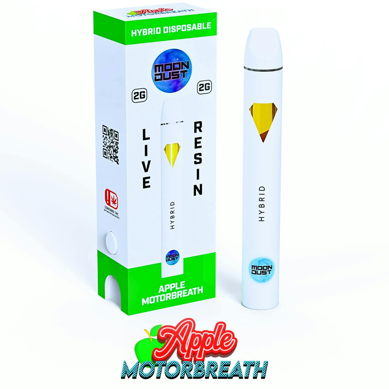 Moon Dust | Apple Motorbreath | Live Resin Disposable | 2g - MOON DUST