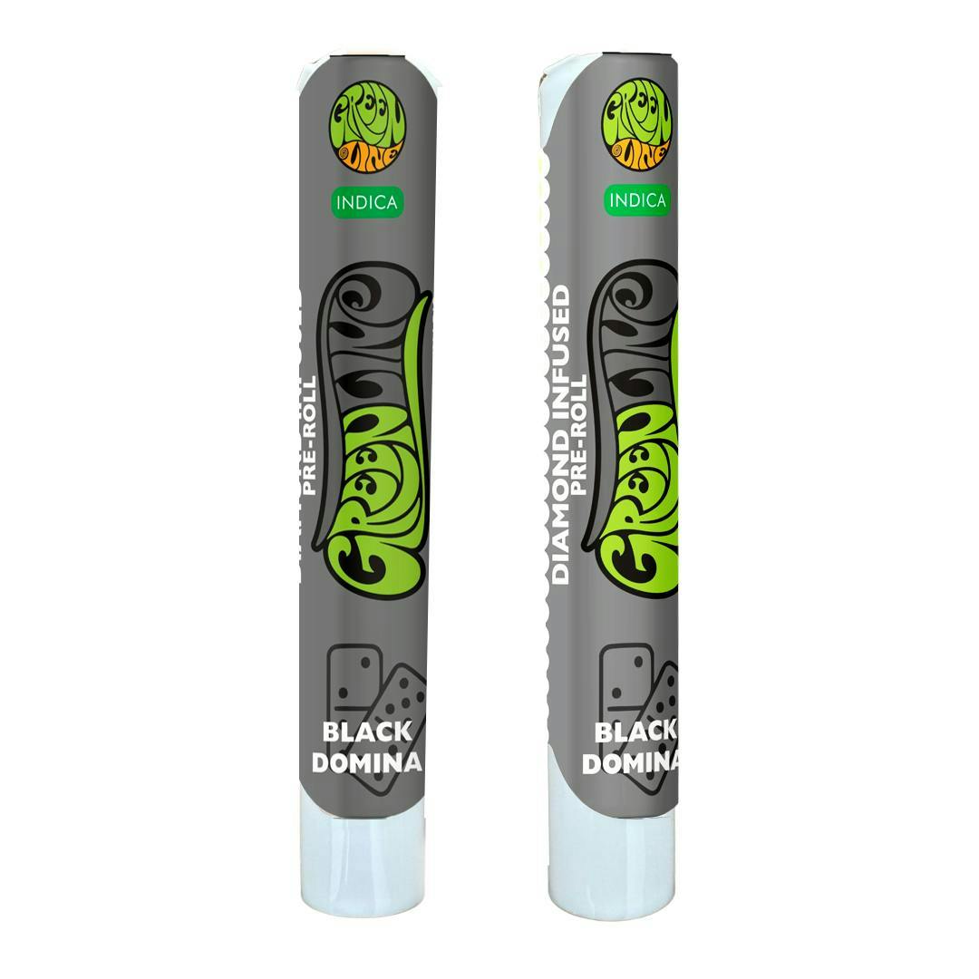 Black Domina - Diamond Infused - Indoor Flower Pre-Roll - Indica