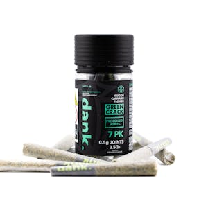 DANK BY DEFINITION - Dank | Green Crack | 7 pk pre-rolls | 3.5G Sativa