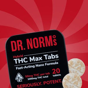DR. NORM'S - DR NORMS | MAX THC TABLETS - 20PK | CAPSULE | 1000MG