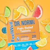 Dr. Norm's | FeelWell Pain Relief Tablets | 1050mg