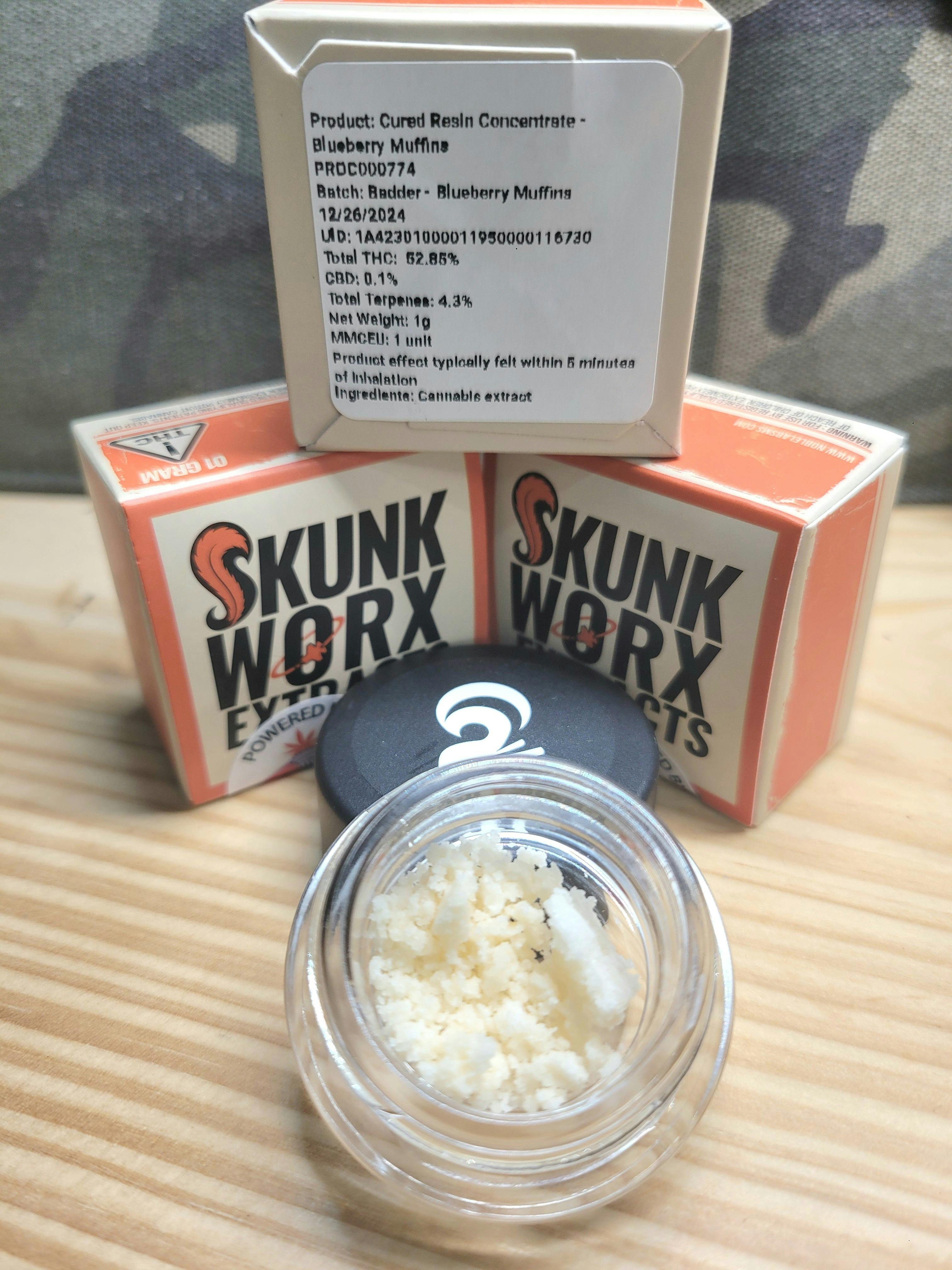 Noble Labs - Skunk Worx Cured Resin 1g | Blueberry Muffins